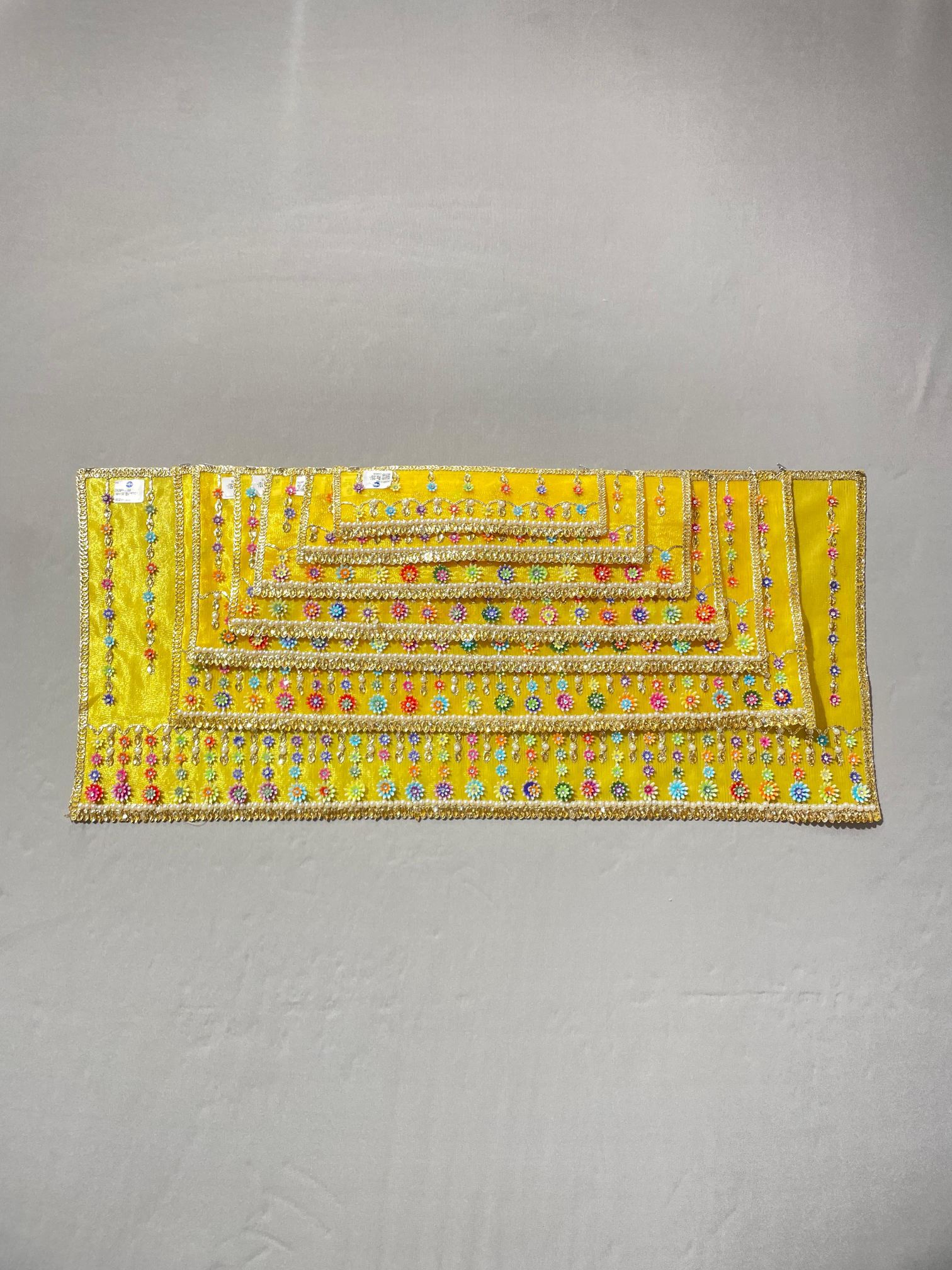 Maheshwari Fancy Store - Yellow Colour Kundan Chunri